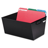 Steelmaster Posting Tubs, Legal, Steel, 15-1/8 x 11-3/8 x 7, Black