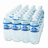 Bottled Spring Water, 1/2-Liter Size, 24 Bottles/Carton