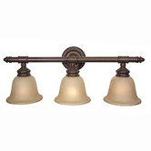 Fresno  Vanity Light in Aged Bronze Finish