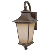 Argent Large  Outdoor Wall Lantern in Aged Bronze