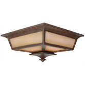 Argent  Outdoor Flush Mount in Aged Bronze