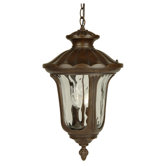 Sheffield Series Traditional Outdoor Pendant Light in Aged Bronze