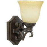 Florence One Light Wall Sconce in Aged Bronze