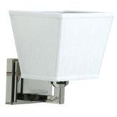 Denton One Light Wall Sconce in Polished Nickel