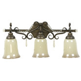 Brasilia Three Light Bath Vanity in Peruvian Bronze