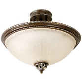 Mia 3 Light Semi Flush Mount