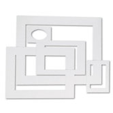 Pre-Cut Mat Frames for Photo/Art, 60/Pack