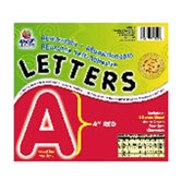 4 Self-adhesive Letters Red