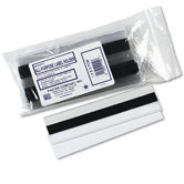 Magnetic Label Holder, Side Load, 6 X 1-1/2, 10/Pack