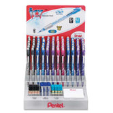 Automatic Pencils,w/Pocket Clip, Refillable, 0.5mm/.7mm, 72 per Set, Assorted