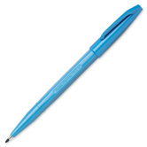 Sign Pen, Nonrefillable, Water Based, Fiber Tip, SkyBlue