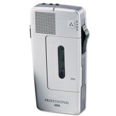 Transcriber/Dictation System, Mini Cassette, 2-1/2"x1"x5"