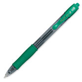 Gel Pen, Retractable/Refillable, Fine Point, 12-Pack, Green