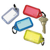 Securit Extra Color-Coded Key Tags for Key Tag Rack, 4/Pack