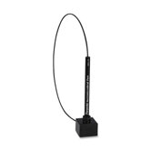 Upright Aluminum Counter Pen w/24" Cable, Black/Black Ink