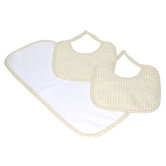 Tadpoles Classics Three Piece Bib & Burp Cloth Gift Set in Natural