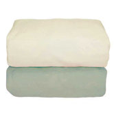 Tadpoles Organic Flannel Fitted Crib Sheets in Sage and Natural (Set of 2)