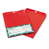 Fashion Color Clasp Envelope, 9 x 12, 28lb, Red, 10/pack
