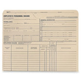 Personnel Record Jacket, 1-1/2" Exp, 9-1/2"x11-3/4", 25/BX