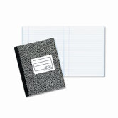 Composition Book, Wide/Margin Rule, 7-7/8 x 10, White, 80 Sheets/Pad
