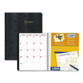 Monthly Planner, 14-Month, Dec-Jan, 11"x8-1/2", Black, 2013