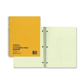 Wirebound Notebook, 5"x5" Quad, 11"x8-1/2", 80 Pages, Green