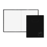Business Notebook, 192 Sheets, Col/Margin, 9-1/4"x7-1/4", Black
