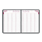 Brownline Essential Collection 4-Person Daily Appointment Book, 8-1/2x11, Black, 2013