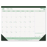 Brownline Ecologix Monthly Desk Pad Calendar