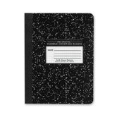 Composition Book,Quad Ruled,5"x5",80 Sh,9-3/4"x7-1/2",BK