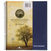 Three Subject Wirebound Notebook (120 Sheet)