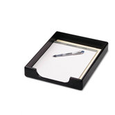 Wood Tones Letter Desk Tray, Wood, Black