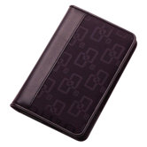 Business Card Book,5"x3/4"x10",96/Ct,Fabric w/ Black Lthr