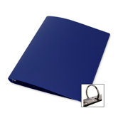 3-Ring Binder,28 Gauge Poly,1" Capacity,11"x8-1/2",Blue
