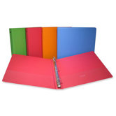 Round Ring Binder,1" Capacity,11"x8-1/2",Fashion Assorted