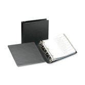 Heavy-Duty Locking Round Ring Binder, 8-1/2 x 11, 2in Capacity, Black
