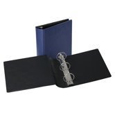 Heavy-Duty Locking Round Ring Binder, 8-1/2 x 11, 3in Capacity, Blue