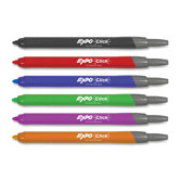 Retractable Fine Point Dry Erase Marker (Set of 6)