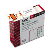 End Tab Labels In Dispenser, Number 2, Light Orange/White, 500/Roll