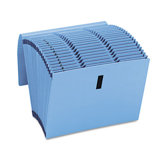Recycled WaterShed/CutLess Expanding File, Letter, Blue, 1/Each