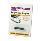 Rotating 360 Telephone Cord Detangler, Clear/Black