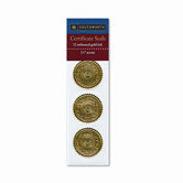 Certificate Seals Medallion Embossed Foil, 12/Pack