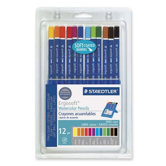 Watercolor Pencils,w/ Easel Case, Soft Coating, Assorted