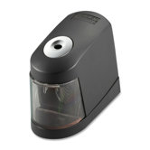 Pencil Sharpener, Battery Powered, 6"x2-3/5"x4-1/2", Black