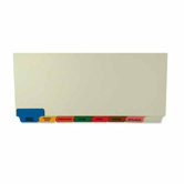 8-Bottom Tab Medical Chart Index Set, Manila, 40 per Box