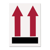 Shipping Label, This End Up, 500 per Roll, Red/Black