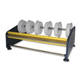 Shipping Label Dispenser, 6 Adaptors W/3" Core, Blue