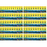 Wy 0-100 Number Line Headliners
