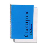 Notebook, Narrow Rule, 5-1/2 x 8-1/2, 100 Sheets, Blue