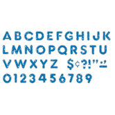 Blue Sparkle Plus 4in Ready Letters